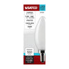 SATCO S21281 B11 LED Filament Bulb, 5.5W, 5000K, E12 Base, Frost
