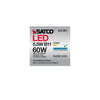 SATCO S21281 B11 LED Filament Bulb, 5.5W, 5000K, E12 Base, Frost