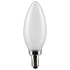 SATCO S21281 B11 LED Filament Bulb, 5.5W, 5000K, E12 Base, Frost