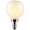 SATCO S21814 G16.5 LED Globe Bulb 5.5W 2700K E12 | 2-Pack
