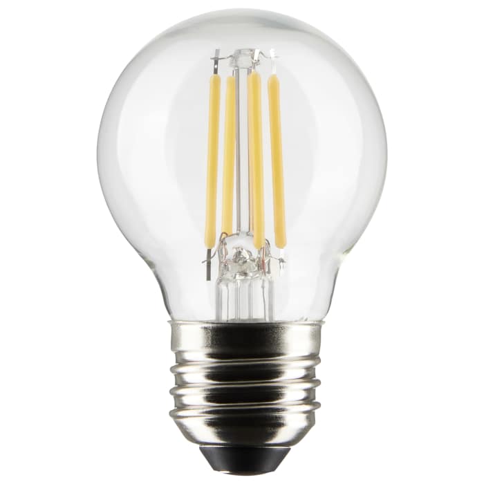 SATCO S21815 - G16.5 LED Globe Light Bulb 4W 2700K Clear E26 Base 120V – 2 Pack