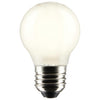 SATCO S21816 - G16.5 LED Globe Light Bulb – 4.5W, 2700K Warm White, E26 Base, 120V, 2-Pack