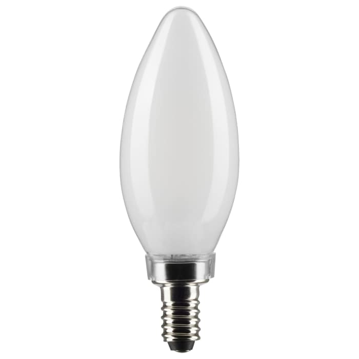 SATCO S21823 - 4W, B11 LED Bulb, E12 Base, 2700K, 120V,  Frosted 2-Pack