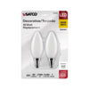 SATCO S21823 - 4W, B11 LED Bulb, E12 Base, 2700K, 120V,  Frosted 2-Pack