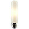 SATCO S21864 5.5W T10 LED Filament Bulb, Frosted, 3000K, E26, Dimmable, 2-Pack