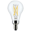 SATCO S21871 5.5W A15 Clear LED Bulb – 2700K, E12 Candelabra Base, 2-Pack