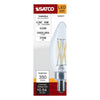 SATCO S29877 - LED B11 Bulb, 4.5W, 2700K Warm White, E12 Base,120V - Clear