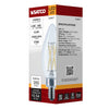 SATCO S29877 - LED B11 Bulb, 4.5W, 2700K Warm White, E12 Base,120V - Clear