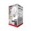 SATCO S39879 - 8W A19 LED Light Bulb – 2700K Warm White, Clear, 120V