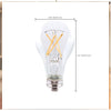 SATCO S39879 - 8W A19 LED Light Bulb – 2700K Warm White, Clear, 120V
