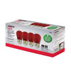 Satco S8022 - S14 LED Filament - Red Bulb – 1W - 120V -  E26 Base - (4 Pack)