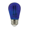 Satco S8023 - S14 LED Filament - Blue Bulb - 1W - 120V - E26 Base - (4 Pack)