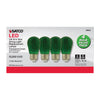 Satco S8024 - S14 LED Filament - Green Bulb -1W - 120V - E26 Base - 4 Pack