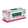 Satco S8024 - S14 LED Filament - Green Bulb -1W - 120V - E26 Base - 4 Pack