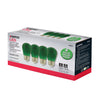 Satco S8024 - S14 LED Filament - Green Bulb -1W - 120V - E26 Base - 4 Pack