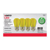 Satco S8025 - S14 LED Filament - Yellow Bulb - 1W - 120V - E26 Base - 4 Pack
