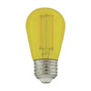 Satco S8025 - S14 LED Filament - Yellow Bulb - 1W - 120V - E26 Base - 4 Pack