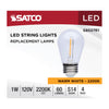 Satco S8027R1 - S14 LED String Light - 1W - 120V - 2200K - Clear - 4 Pack