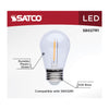 Satco S8027R1 - S14 LED String Light - 1W - 120V - 2200K - Clear - 4 Pack