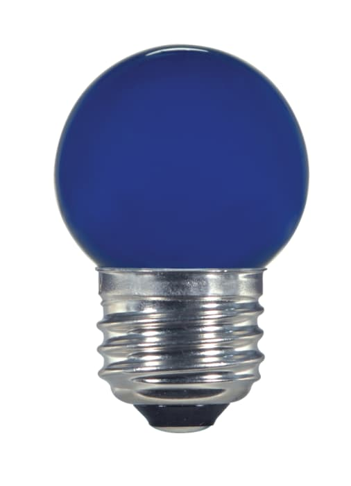 Satco S9162 1.2W S11 LED Sign Bulb, Ceramic Blue, E26, 120V
