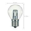 SATCO S9167 1W S11 Clear LED Bulb – 2700K, E17 Base, 120V