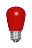 Satco S9170 1.4W S14 LED Sign Bulb, Ceramic Red, E26, 120V