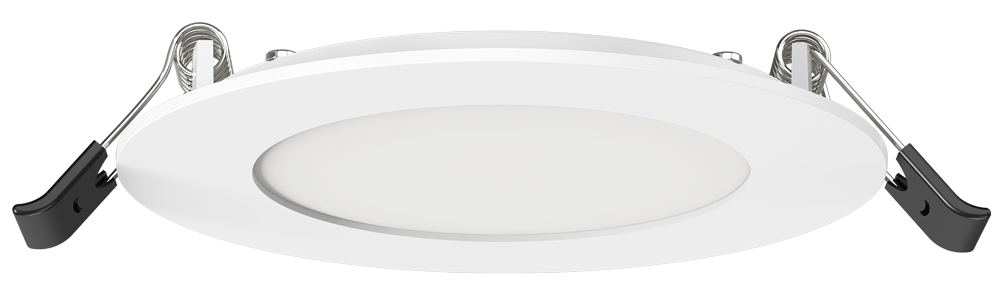 Lotus LED Lights SC-DL09-D04H-A1-61RE-WH - Lotolite 4 inch Slim Round Panel LED Downlight - 9 Watt - 5CCT Selectable - White Trim