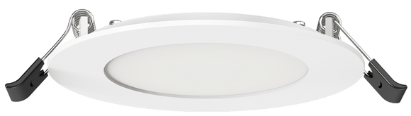Lotus LED Lights SC-DL09-D04H-A1-61RE-WH - Lotolite 4 inch Slim Round Panel LED Downlight - 9 Watt - 5CCT Selectable - White Trim