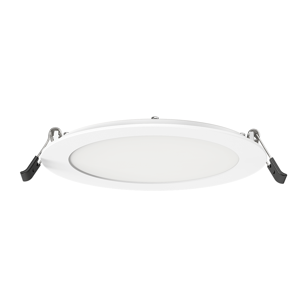 Lotus LED Lights SC-DL12-D06H-A1-61RE-WH - Lotolite 6 inch Slim Round Panel LED Downlight - 12 Watt - 5CCT Selectable - White Trim