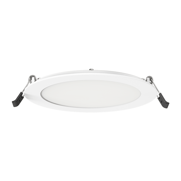 Lotus LED Lights SC-DL12-D06H-A1-61RE-WH - Lotolite 6 inch Slim Round Panel LED Downlight - 12 Watt - 5CCT Selectable - White Trim
