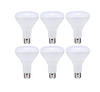 Satco S11470 8.5W BR30 LED Bulbs (Warm White 2700K) – 6‑Pack
