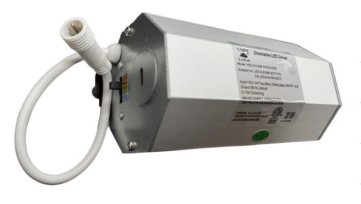 Lotus HBL015-AW-10-01A-5CS  0-10V LED Driver – 120-347V for 15W 5CCT Fixtures