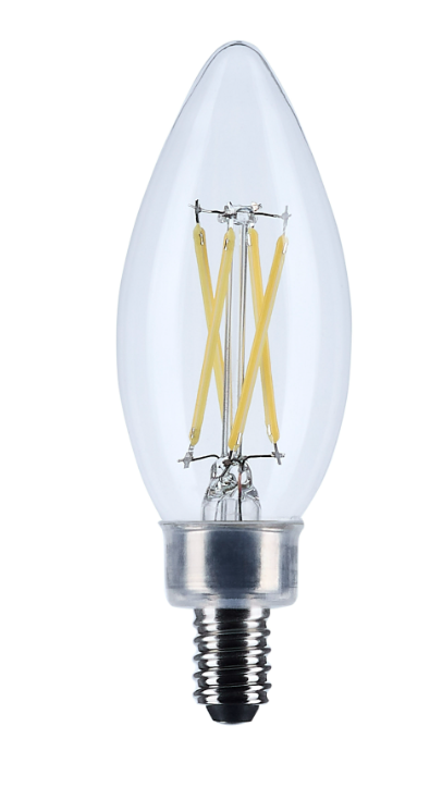Satco S12495 5.5W B11 LED Bulb, 5000K Daylight, E12 – 10 Pack