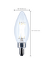 Satco S12495 5.5W B11 LED Bulb, 5000K Daylight, E12 – 10 Pack