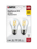 SATCO S21873 A15 LED Bulb 5.5W 40W Equivalent 2700K E26 – 2 Pack