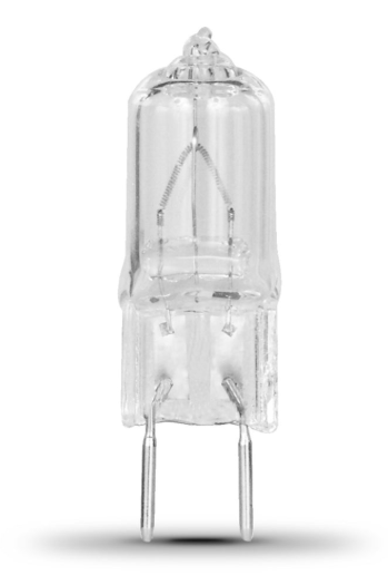 Feit BPQ35/8.6/RP 35W T4 Halogen Bulb – GY8.6 Base, 3000K Warm White, Dimmable