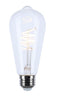 SATCO S10520 ST19 Clear LED Filament Bulb – 6W, 2700K