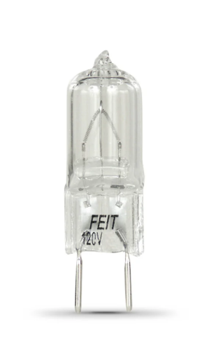 Feit BPQ50/G8/RP 50W G8 Base T4 Halogen Bulb – Warm White 3000K Light