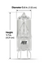 Feit BPQ40/G9/RP 40W G9 Halogen Light Bulb – Warm White 3000K, Dimmable
