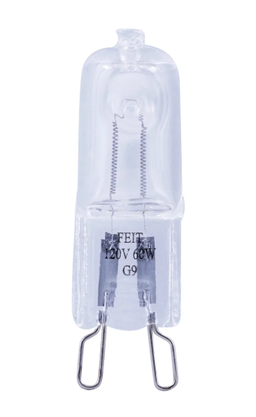 Feit BPQ60/G9/RP 60W G9 Halogen Bulb – Warm White 3000K, Dimmable