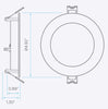 Luxrite LR23921 4" Canless LED Recessed Light – 5CCT Selectable Panel