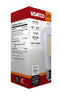 SATCO S12154 8W ST19 LED Bulb – 3000K Warm White, E26 Clear Glass