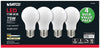 Satco S12439 A19 Soft White LED Light Bulbs – 11W, 3000K, 90 CRI, 120V, 4-Pack