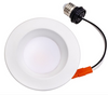 Topaz RTL/400WH/7W/CTS 12-Pack 4" LED Downlights – 6.5W CCT Selectable, Smooth Trim