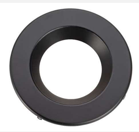 Topaz RTL4-TRIM-BL-S 4" Recessed Lighting Trim – Black Smooth Ring