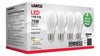 Satco S12439 A19 Soft White LED Light Bulbs – 11W, 3000K, 90 CRI, 120V, 4-Pack