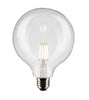 Satco S21253 6W G40 LED Globe Light Bulb – Clear E26, 3000K Soft White, 500 Lumens
