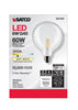 Satco S21253 6W G40 LED Globe Light Bulb – Clear E26, 3000K Soft White, 500 Lumens