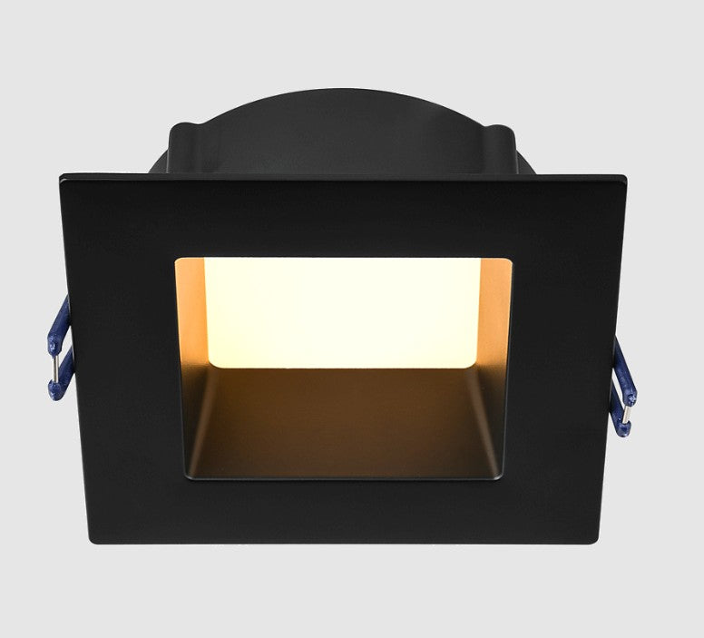Lotus LED Lights LE4SR-5CCT-BK 4” Square Deep Recessed LED Downlight – 5CCT 11W Black