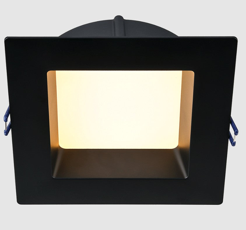 Lotus LED Lights LE6SR-5CCT-BK 6″ Square Deep Regressed Eco LED 5CCT 14.5W